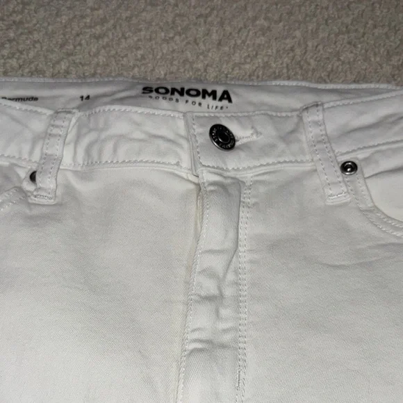 Sonoma White Denim Shorts - Picture 3 of 6